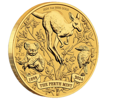 Goldmünze 125 Jubiläum Perth Mint 1 Unze 2024
